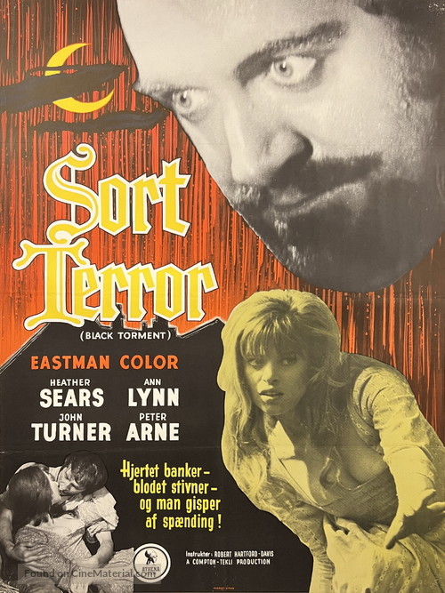 The Black Torment - Danish Movie Poster