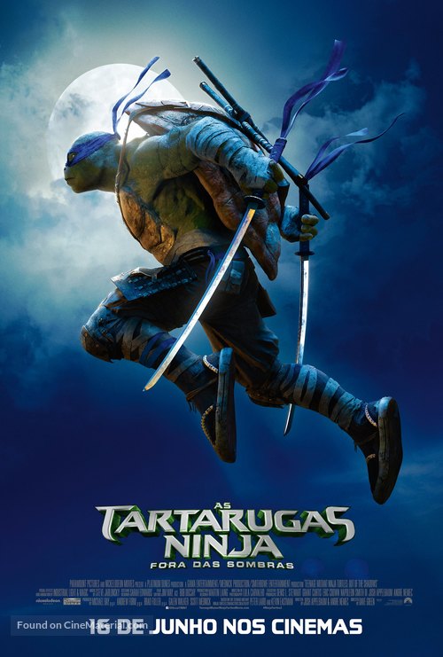 Teenage Mutant Ninja Turtles: Out of the Shadows - Brazilian Movie Poster