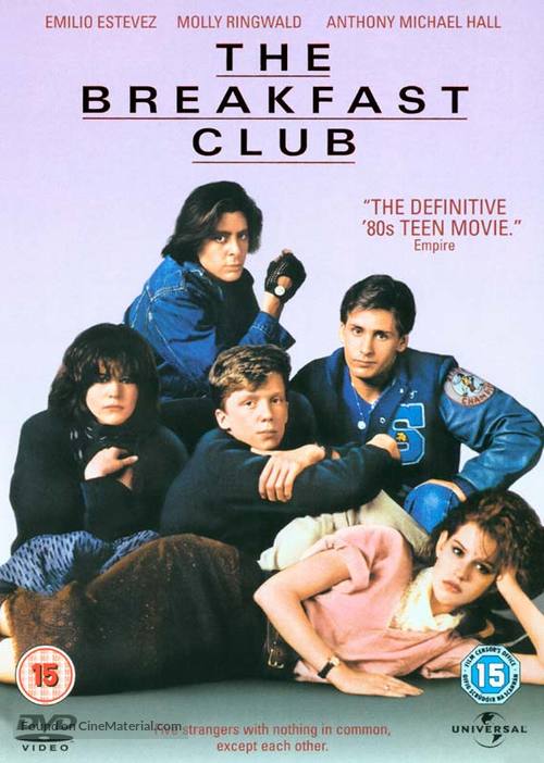The Breakfast Club - British DVD movie cover