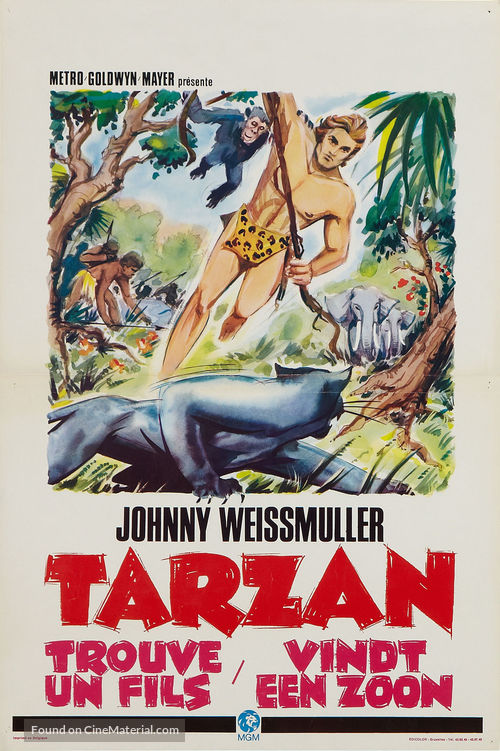 Tarzan Finds a Son! - Belgian Movie Poster