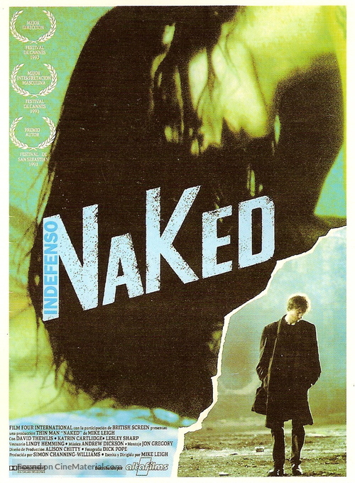 Naked - Spanish Movie Poster