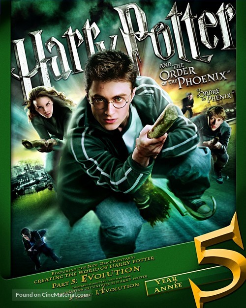 Harry Potter and the Order of the Phoenix - Canadian Blu-Ray movie cover