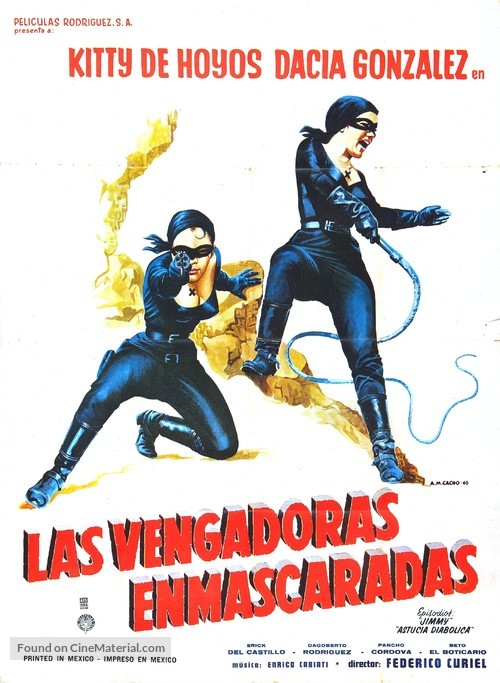 Las vengadoras enmascaradas - Mexican Movie Poster