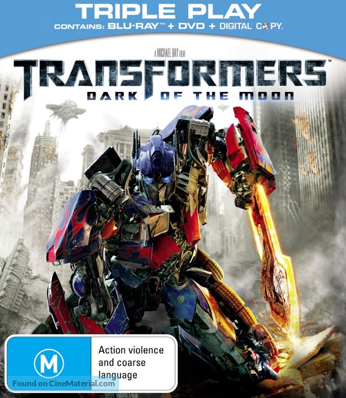 Transformers: Dark of the Moon - Australian Blu-Ray movie cover