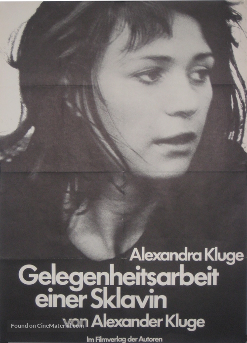 Gelegenheitsarbeit einer Sklavin - German Movie Poster