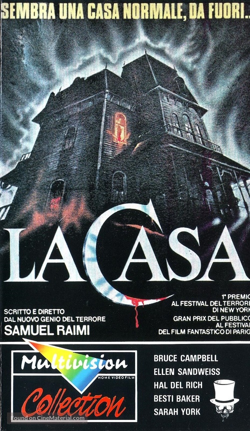The Evil Dead - Italian VHS movie cover