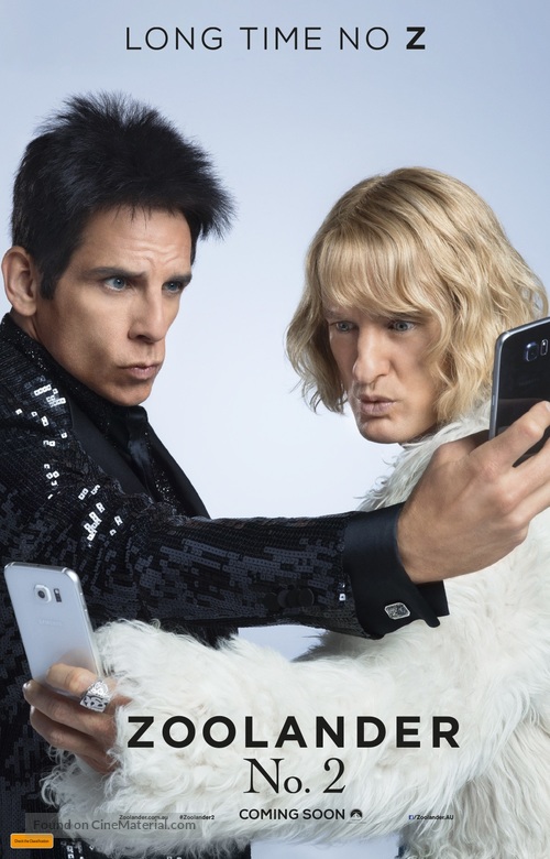 Zoolander 2 - Australian Movie Poster