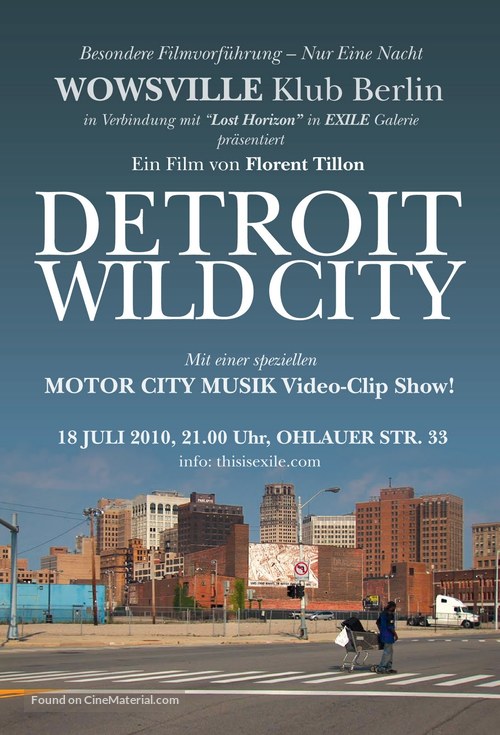 Detroit, ville sauvage - German Movie Poster