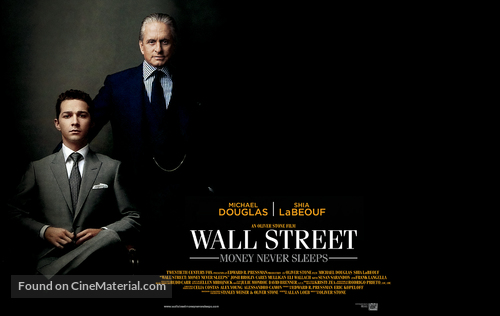 Wall Street: Money Never Sleeps - British Movie Poster