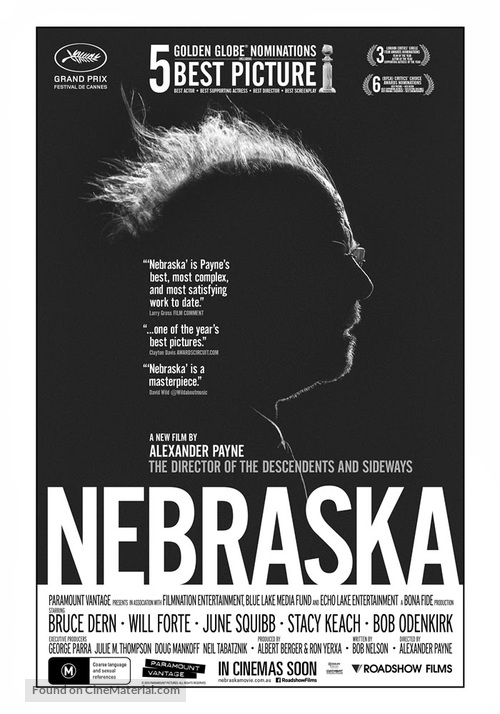 Nebraska - Australian Movie Poster