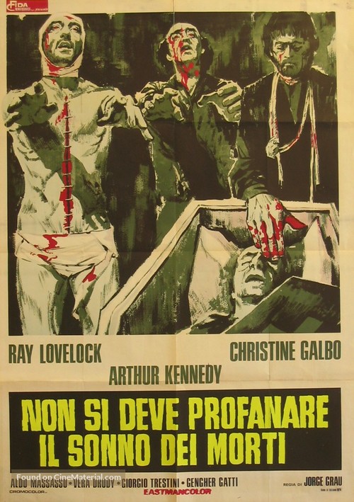 Let Sleeping Corpses Lie - Italian Theatrical movie poster