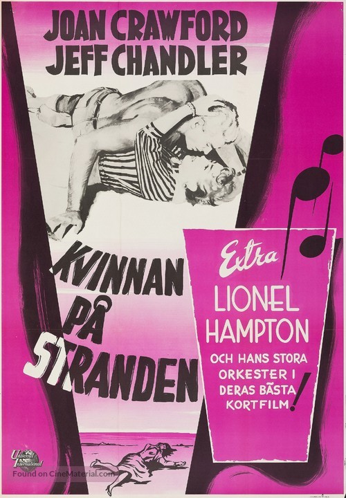 Female on the Beach - Swedish Movie Poster