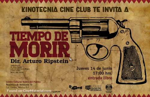 Tiempo de morir - Mexican Movie Poster