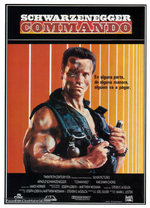 Commando - Spanish Movie Poster