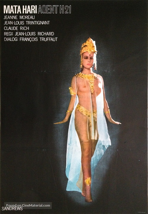 Mata Hari, agent H21 - Swedish Movie Poster