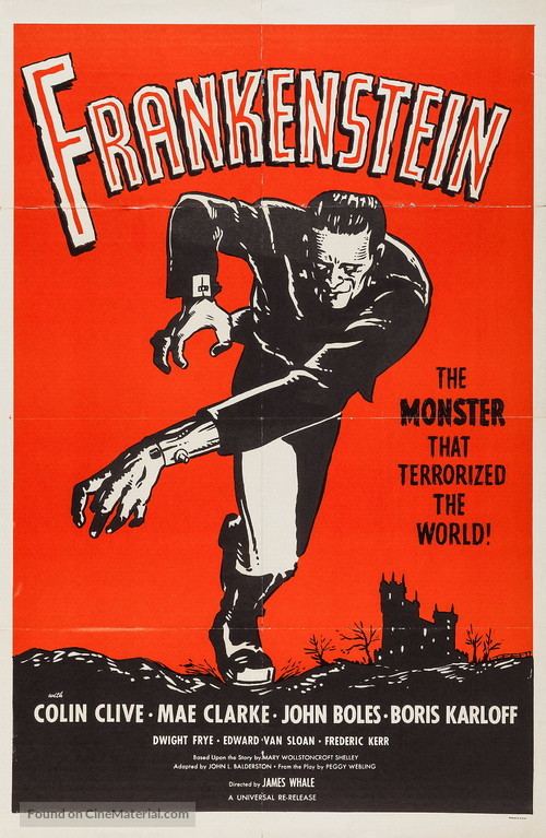 Frankenstein - Re-release movie poster