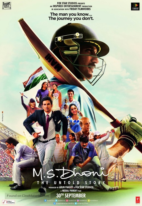 M.S Dhoni: The Untold Story - Indian Movie Poster