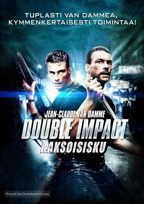 Double Impact - Finnish DVD movie cover