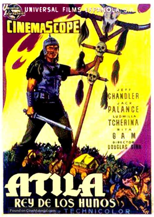 Sign of the Pagan - Spanish Movie Poster