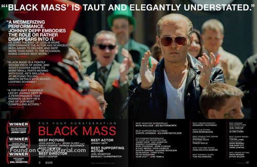 Black Mass - For your consideration movie poster