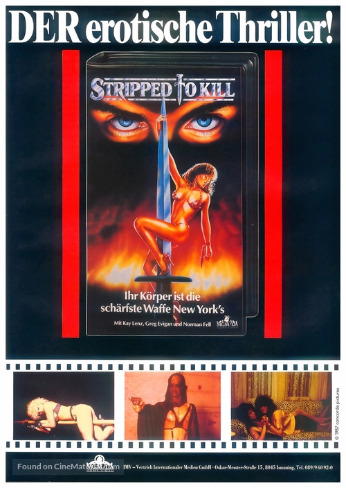 Stripped to Kill - German Movie Poster