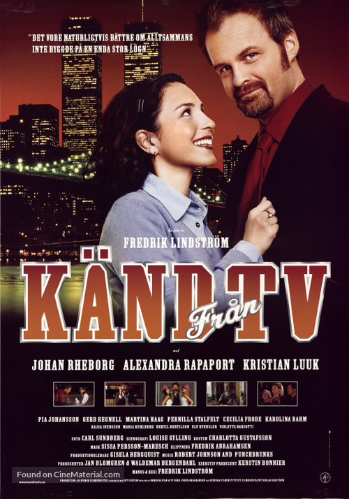 K&auml;nd fr&aring;n TV - Swedish Movie Poster