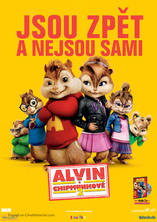 Alvin and the Chipmunks: The Squeakquel - Czech Movie Poster