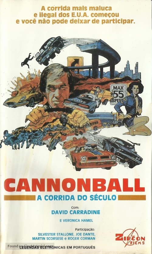 Cannonball! - Brazilian VHS movie cover