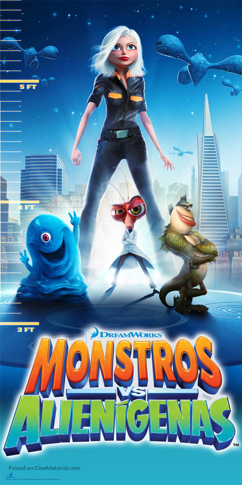 Monsters vs. Aliens - Brazilian Movie Poster