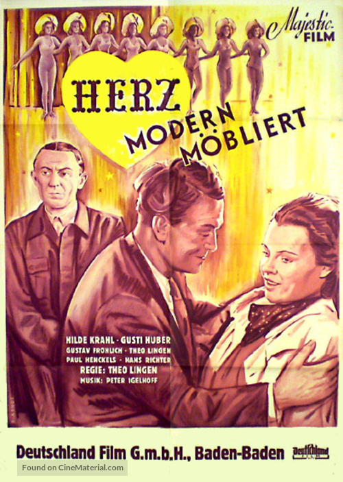 Herz - modern m&ouml;bliert - German Movie Cover