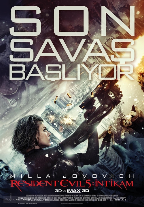 Resident Evil: Retribution - Turkish Movie Poster