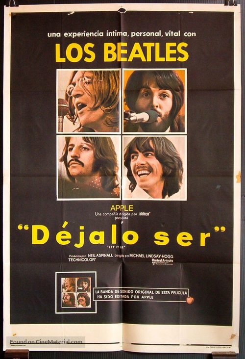 Let It Be - Argentinian Movie Poster