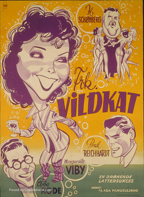 Frk. Vildkat - Danish Movie Poster