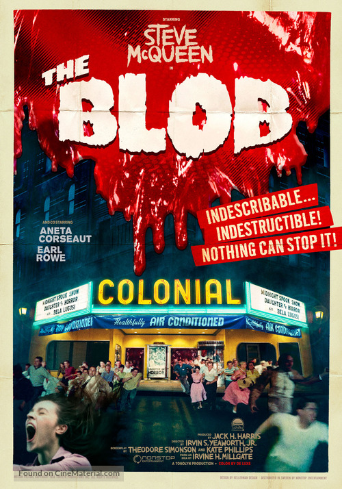The Blob - Swedish Re-release movie poster