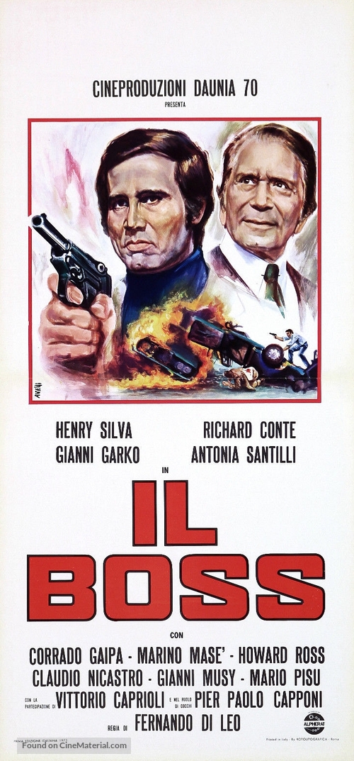 Il boss - Italian Movie Poster