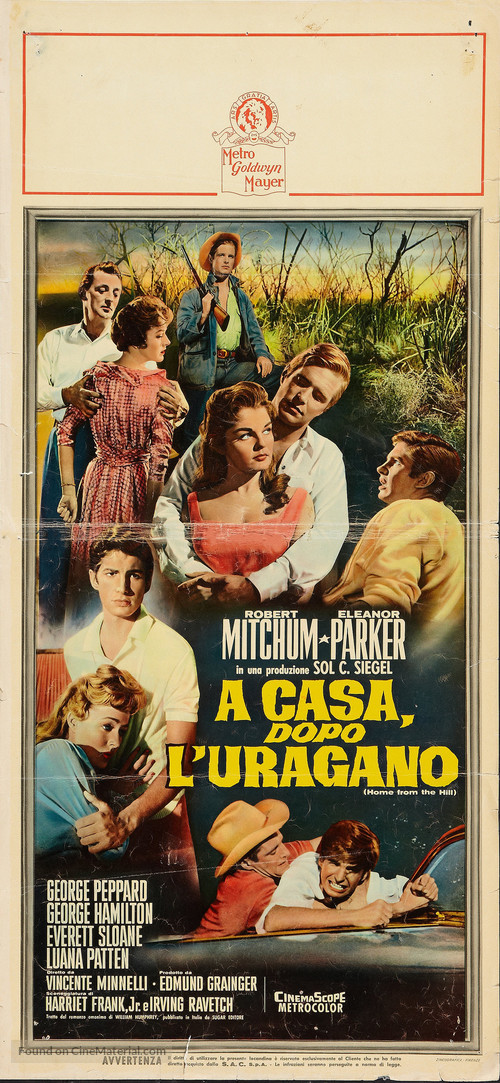 Home from the Hill - Italian Movie Poster