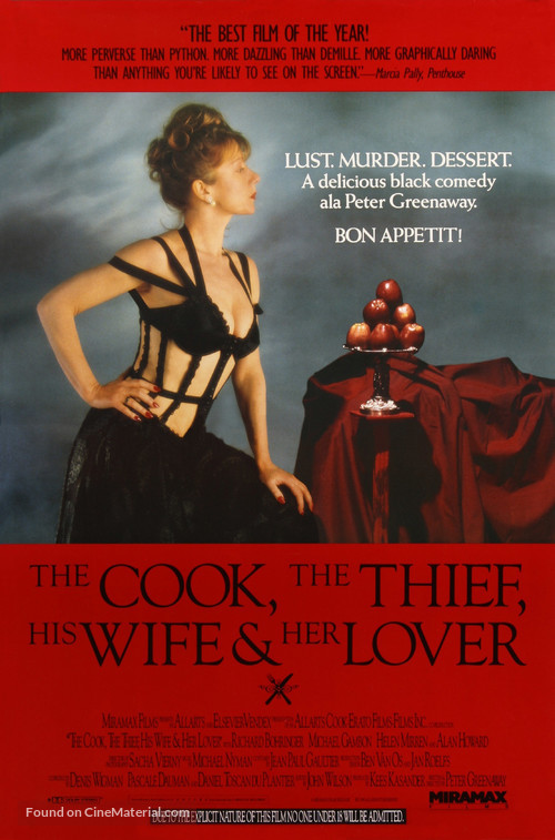 The Cook the Thief His Wife &amp; Her Lover - Movie Poster