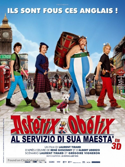 Ast&eacute;rix et Ob&eacute;lix: Au Service de Sa Majest&eacute; - Italian Movie Poster