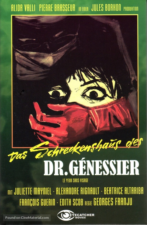 Les yeux sans visage - German DVD movie cover