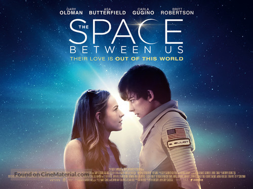 The Space Between Us - British Movie Poster