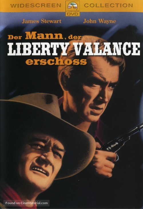 The Man Who Shot Liberty Valance - German Movie Cover