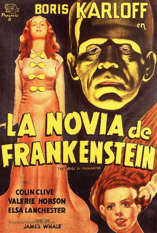 Bride of Frankenstein - Spanish Theatrical movie poster