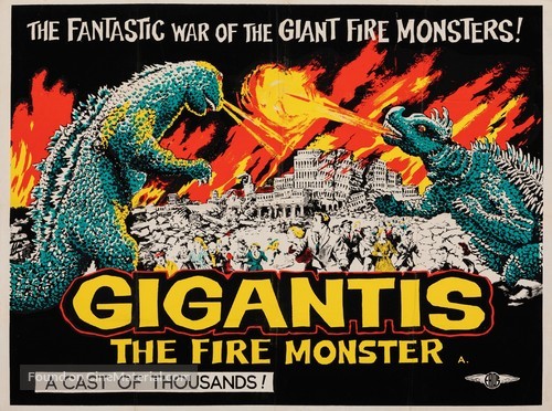 Gigantis: The Fire Monster - British Movie Poster