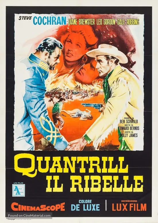 Quantrill&#039;s Raiders - Italian Movie Poster