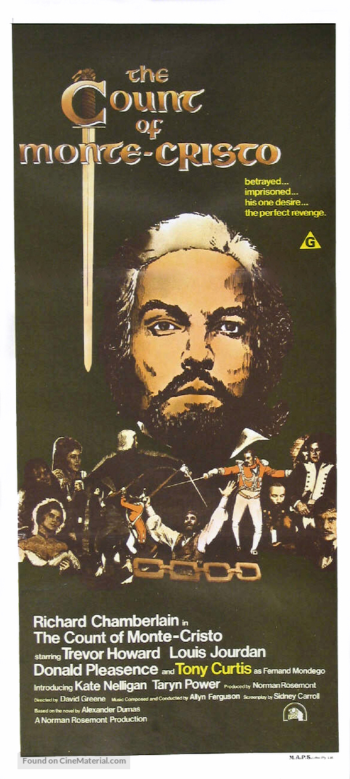 The Count of Monte-Cristo - Australian Movie Poster