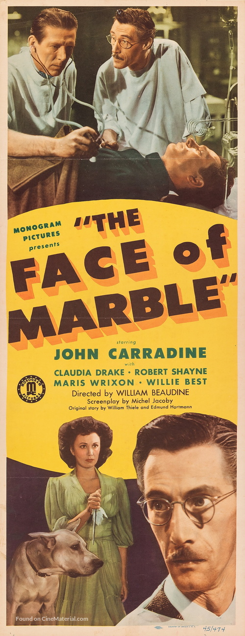 The Face of Marble - Movie Poster