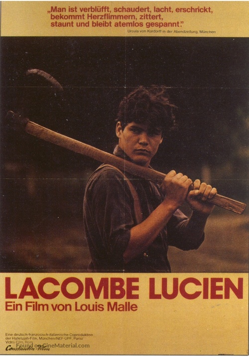 Lacombe Lucien - German Theatrical movie poster