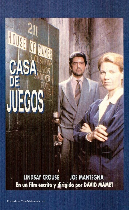 House of Games - Spanish VHS movie cover