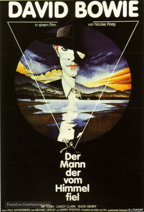 The Man Who Fell to Earth - German Movie Poster