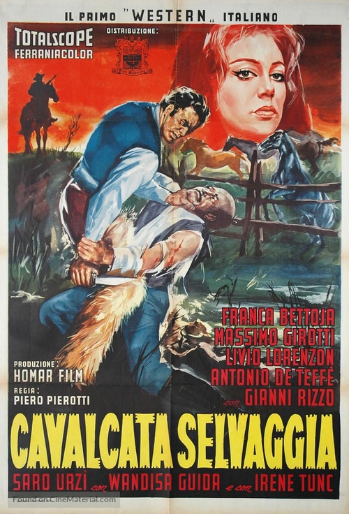 Cavalcata selvaggia - Italian Movie Poster